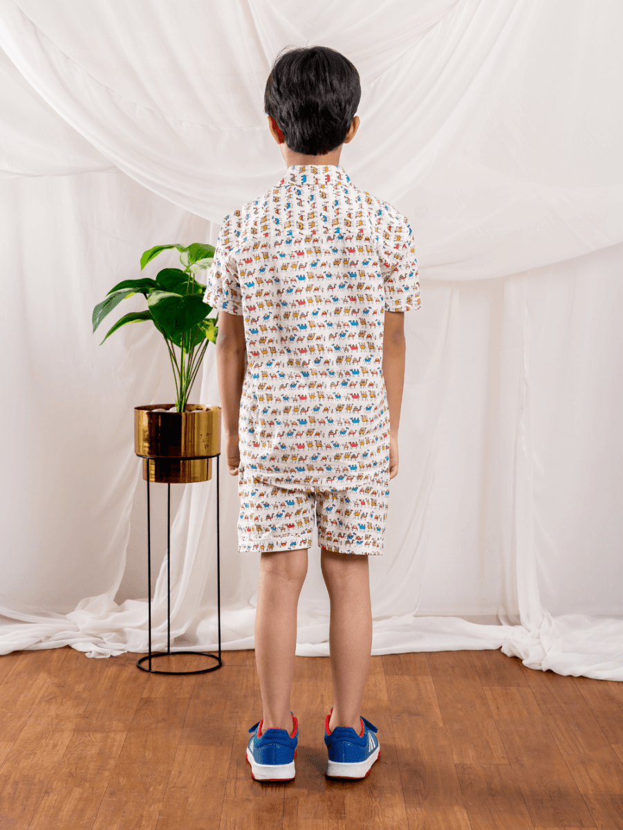 Junior White Co - ord Set - Bebe Unicorn