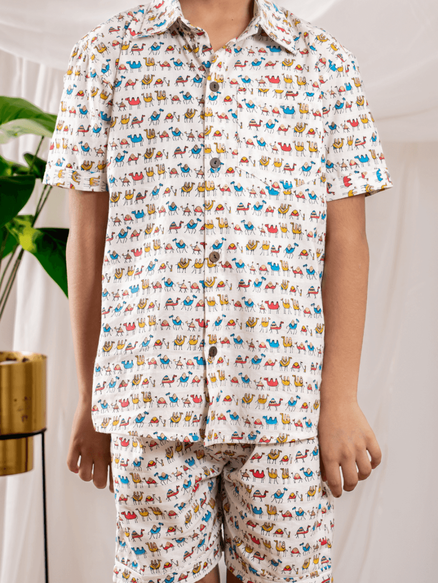 Junior White Co - ord Set - Bebe Unicorn