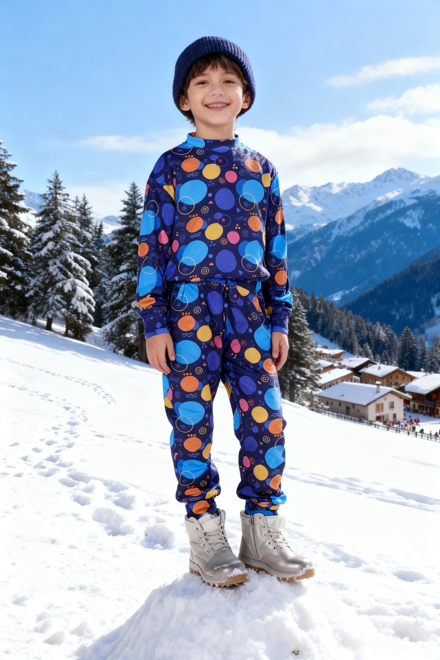 Bebe Unicorn Gender Neutral Looper Coord Set (Geometric)