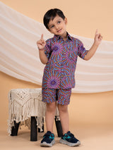 Mandala Print Viscose Co - ord Set - Bebe Unicorn