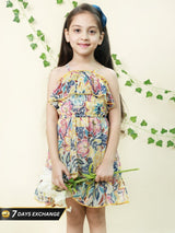 Multicolor Georgette Dress - Bebe Unicorn