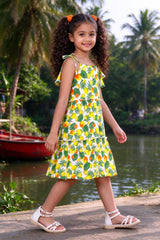Side view of Girls Triple Layer Twirl Frock