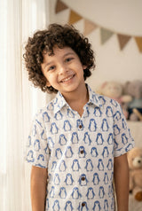 Blue and White Bliss Trendy Co-Ord Set